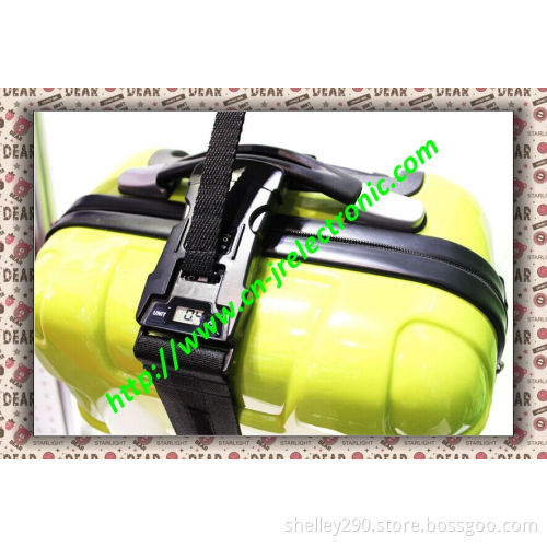 200cm Adjustable Luggage Strap with Combination Lock and Weighing Scale